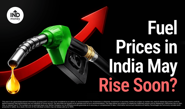image with title "Fuel Prices in India May Rise Soon ?"