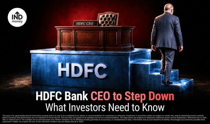 image with title "HDFC Bank CEO to Step Down What Investors Need to Know"