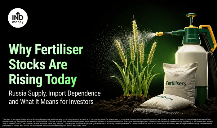 image with title "Why Fertiliser Stocks Are Rising Today: Russia Supply, Import Dependence and What It Means for Investors"