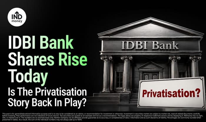 image with title "IDBI Bank Shares Rise Today Is The Privatisation Story Back In Play?' image with title "IDBI Bank Shares Rise Today Is The Privatisation Story Back In Play?'