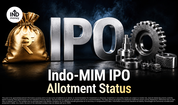 Indo-MIM IPO Allotment Status: Check on MUFG Intime, BSE, NSE