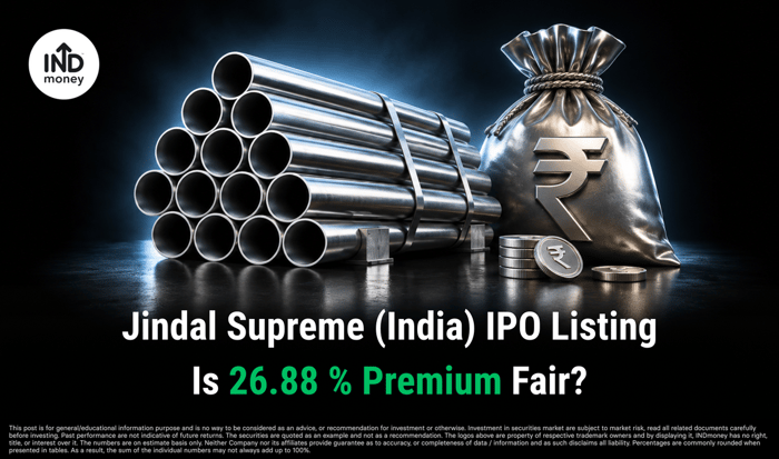 Jindal Supreme (India) IPO lists at 26.88% 