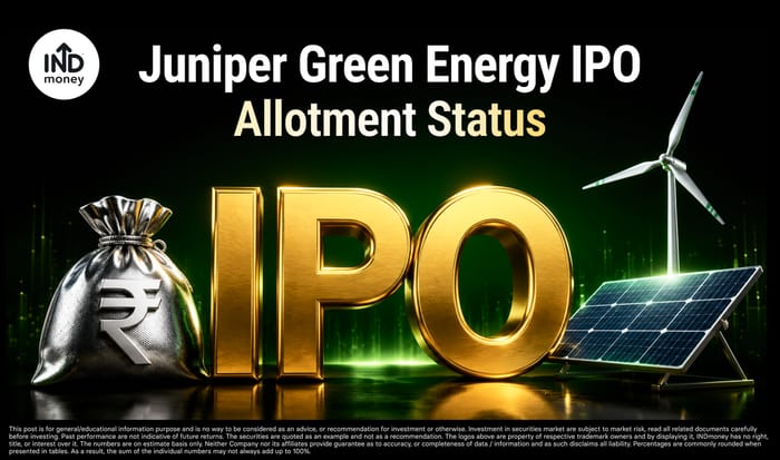 Juniper Green Energy IPO Allotment Status: KFinTech, BSE, NSE Juniper Green Energy IPO Allotment Status: KFinTech, BSE, NSE
