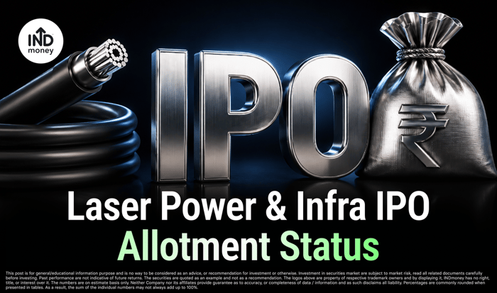 Laser Power & Infra IPO Allotment Status: MUFG Intime, BSE, NSE Laser Power & Infra IPO Allotment Status: MUFG Intime, BSE, NSE