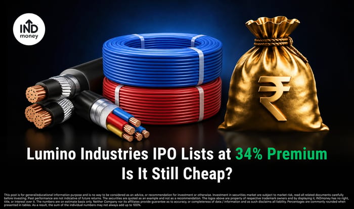 Lumino Industries IPO Lists at 34% Premium