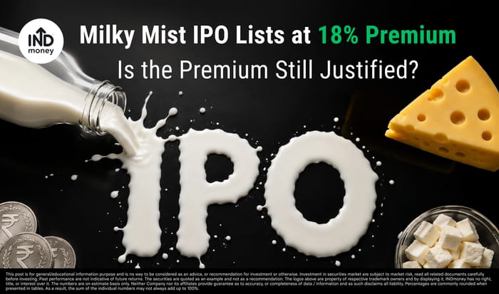 Milky Mist IPO Lists at 18% Premium Milky Mist IPO Lists at 18% Premium