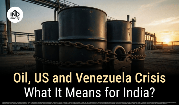 Image with title "Oil, US and Venezuela Crisis What It Means for India ?"