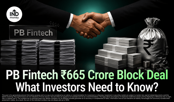 image with title "PB Fintech ₹665 Crore Block Deal What Investors Need to Know" image with title "PB Fintech ₹665 Crore Block Deal What Investors Need to Know"