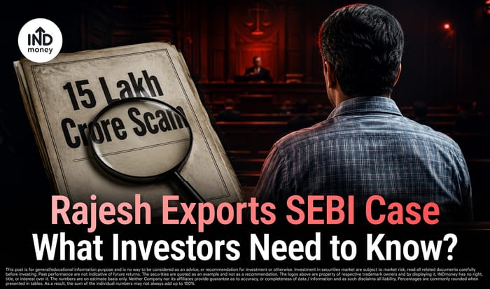 image with title "Rajesh Exports SEBI Case What Investors Need to Know?"