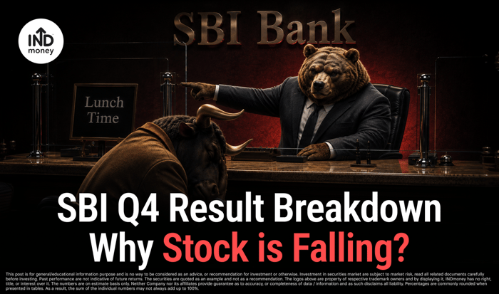 image with title "SBI Q4 Result Breakdown Why Stock is Falling ?" image with title "SBI Q4 Result Breakdown Why Stock is Falling ?"