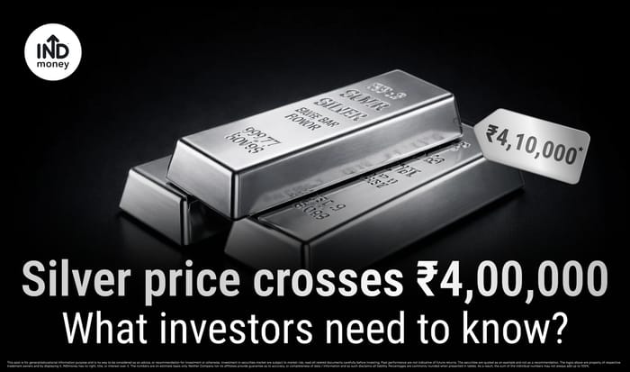 image with title"Silver price crosses ₹4,00,000Is this rally justified?" image with title"Silver price crosses ₹4,00,000Is this rally justified?"