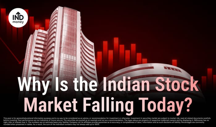 image with title "Why Is the Indian Stock Market Falling Today?" image with title "Why Is the Indian Stock Market Falling Today?"