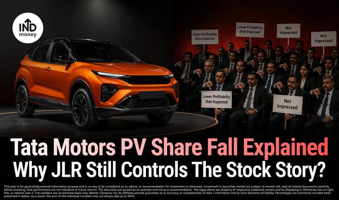 Image with title "Tata Motors PV Share Fall Explained Why JLR Still Controls The Stock Story" Image with title "Tata Motors PV Share Fall Explained Why JLR Still Controls The Stock Story"