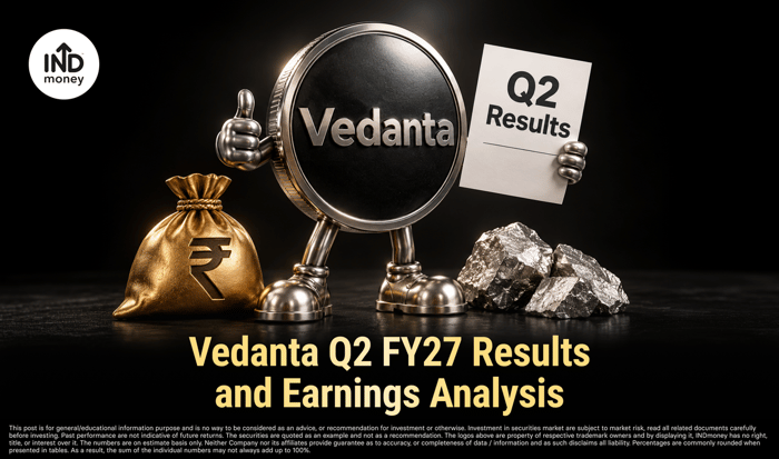 image with title "Vedanta Q2 FY27 Results and Earnings Analysis" image with title "Vedanta Q2 FY27 Results and Earnings Analysis"