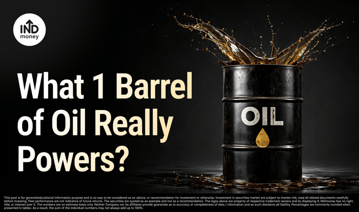 image with title "What 1 Barrel of Oil Really Powers"