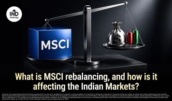 Image with title "What Is MSCI Rebalancing And How Is It Affecting Indian Markets" Image with title "What Is MSCI Rebalancing And How Is It Affecting Indian Markets"