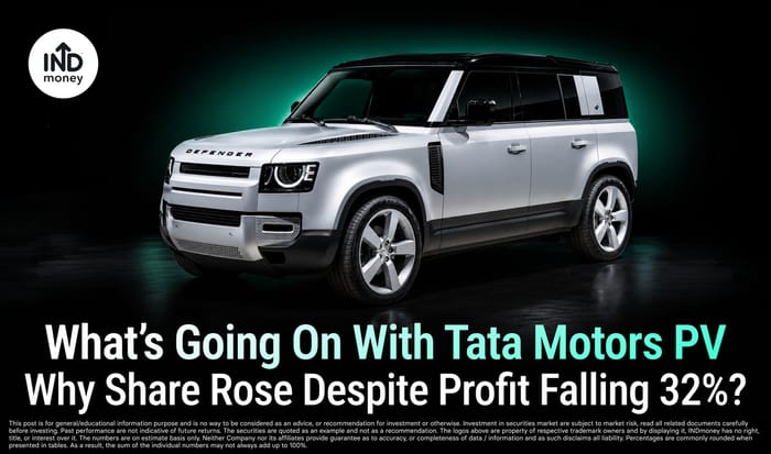 image with title "What’s Going On With Tata Motors PV: Why Share Rose Despite Profit Falling 32%?"