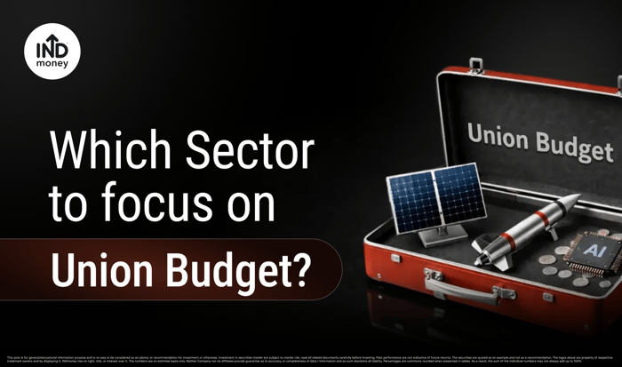 image with title "Which Sector to focus on Union Budget"
