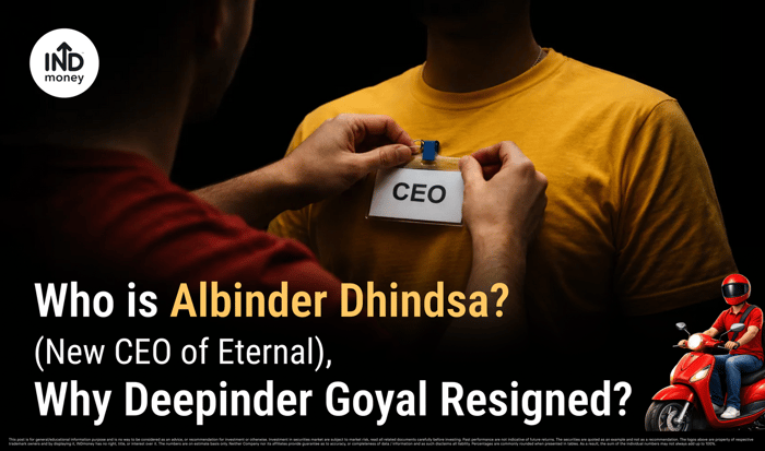 image with title " Who is Albinder Dhindsa, (New CEO of Eternal) Why Deepinder Goyal Resigned ?"