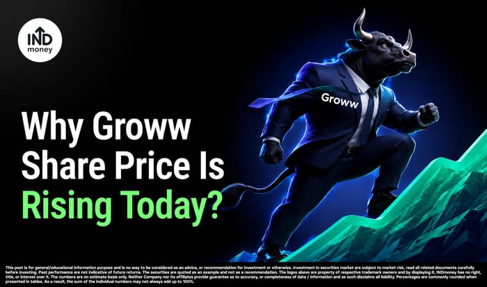 image with title "Why Groww Share Price Is Rising Today"