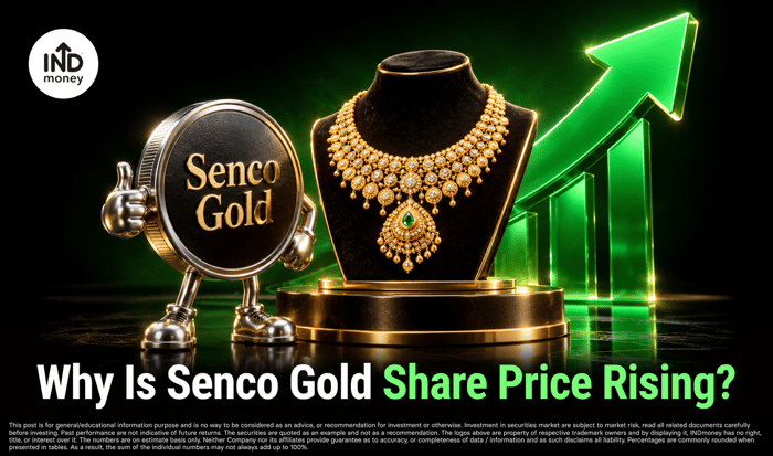 image with title "Why Is Senco Gold Share Price Rising?"