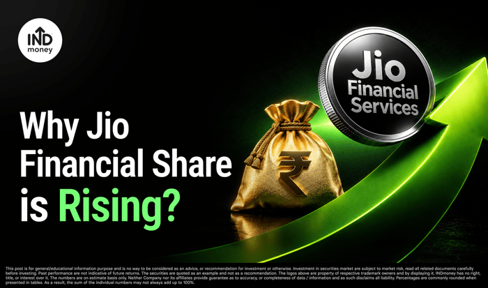 image with title "Why Jio Financial Share is Rising ?" image with title "Why Jio Financial Share is Rising ?"