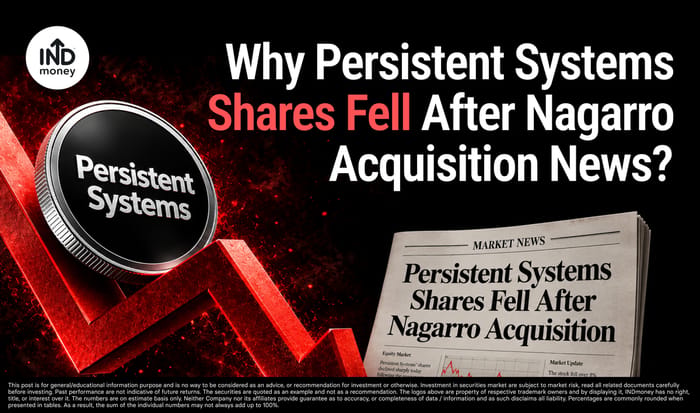 image with title "Why Persistent Systems Shares Fell After Nagarro Acquisition News"