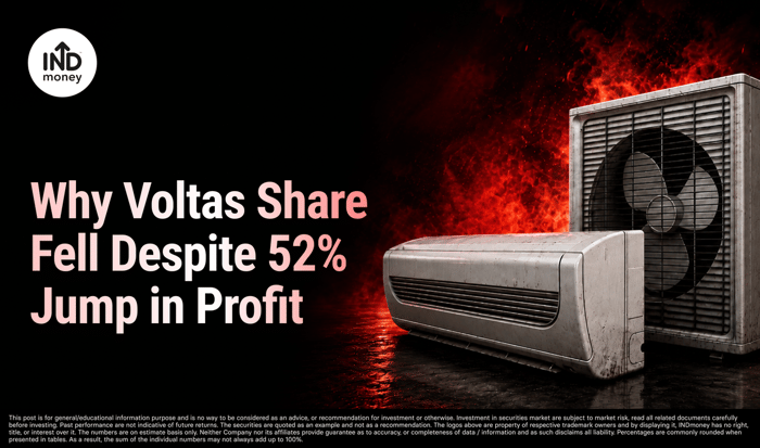 image with title "Why Voltas Share Fell Despite 52% Jump in Profit" image with title "Why Voltas Share Fell Despite 52% Jump in Profit"