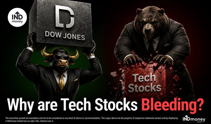 Tech Stocks Fall as Dow Hits Record High Today: What’s Happening