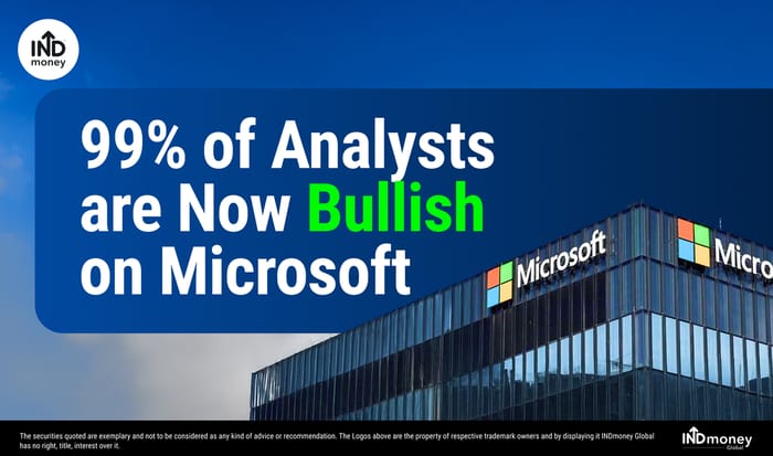 99% of Analysts are Now Bullish on Microsoft 99% of Analysts are Now Bullish on Microsoft
