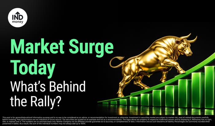 image with title "Market Surge Today What’s Behind the Rally"