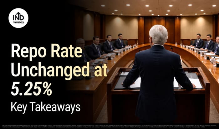 image with title "Repo Rate Unchanged at 5.25% Key Takeaways" image with title "Repo Rate Unchanged at 5.25% Key Takeaways"