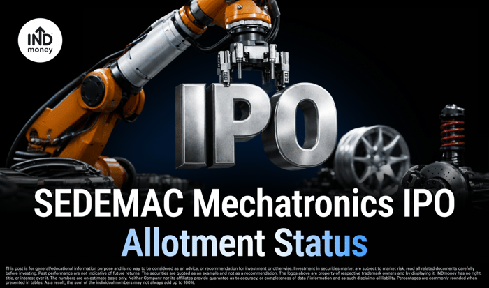 SEDEMAC Mechatronics IPO Allotment Status: MUFG Intime, BSE & NSE