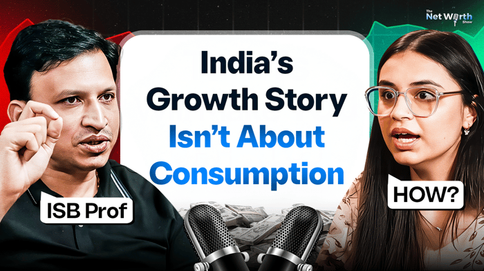 Image with title "India’s Growth Story Isn’t About Consumption"
