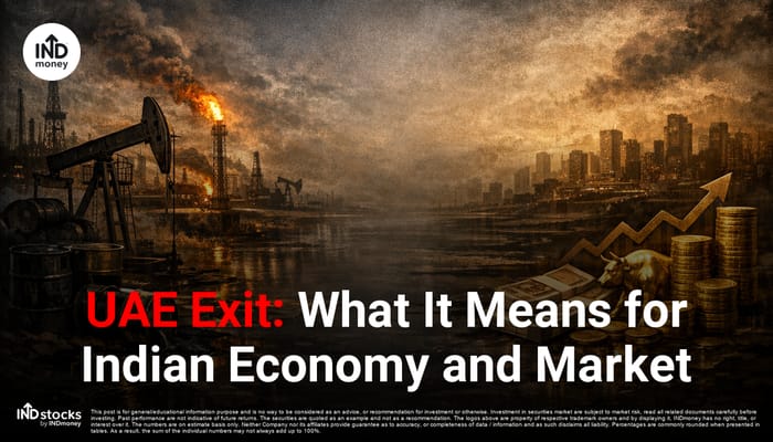 image with title "UAE Exit: What It Means for Indian Economy and Market"